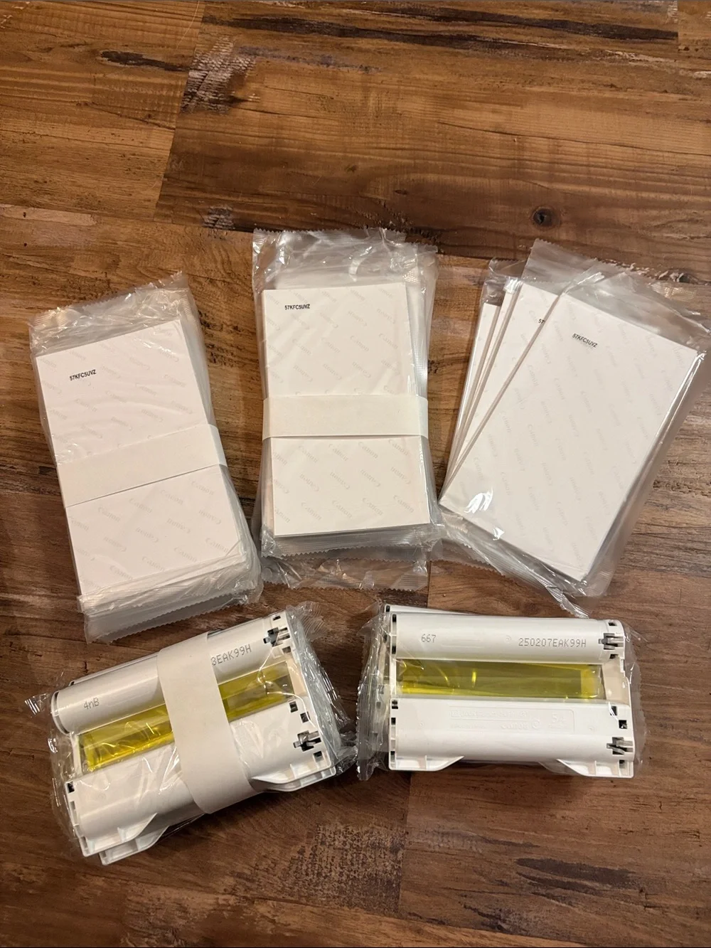 KRUU White 4x6 cannon photo paper and 5 replacement Printer Ribbons